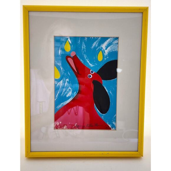 Pictures-Set of 2-Whimiscal Colorful Dogs-Numbered Prints-Local Artist-Dogs - Picture 3 of 16